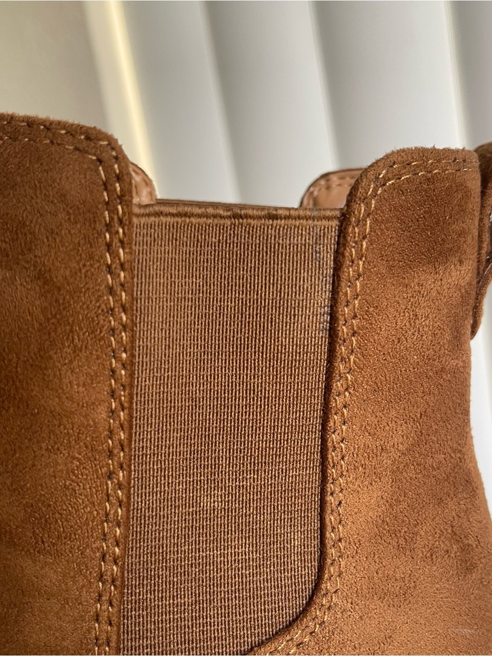 J.Crew Rory Microsuede Heeled Boots Rich Walnut Size 8.5 - Picture 13 of 14